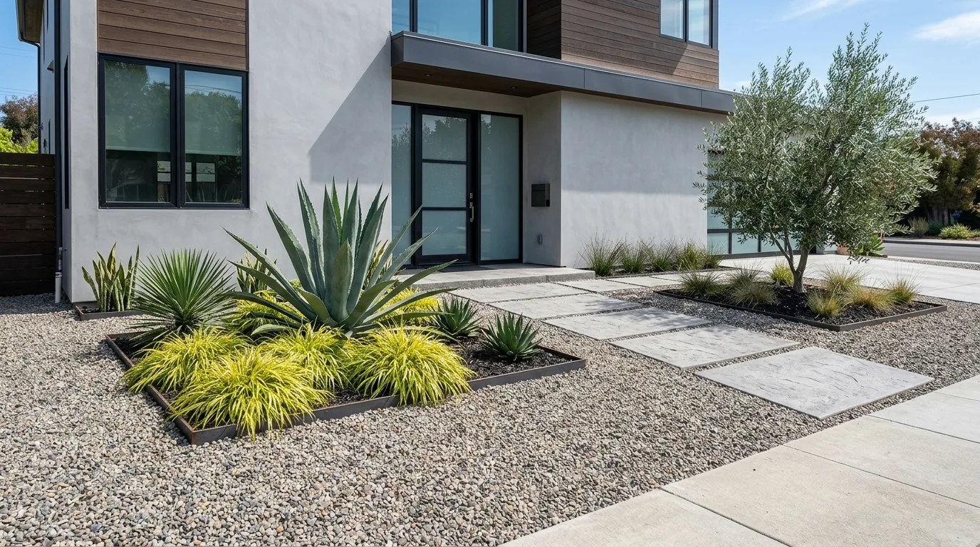 Simple Focal Plant Near the Entry